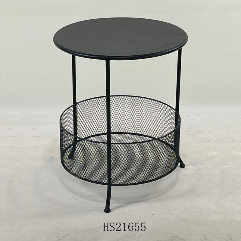 Black Wrought Iron Coffee Table