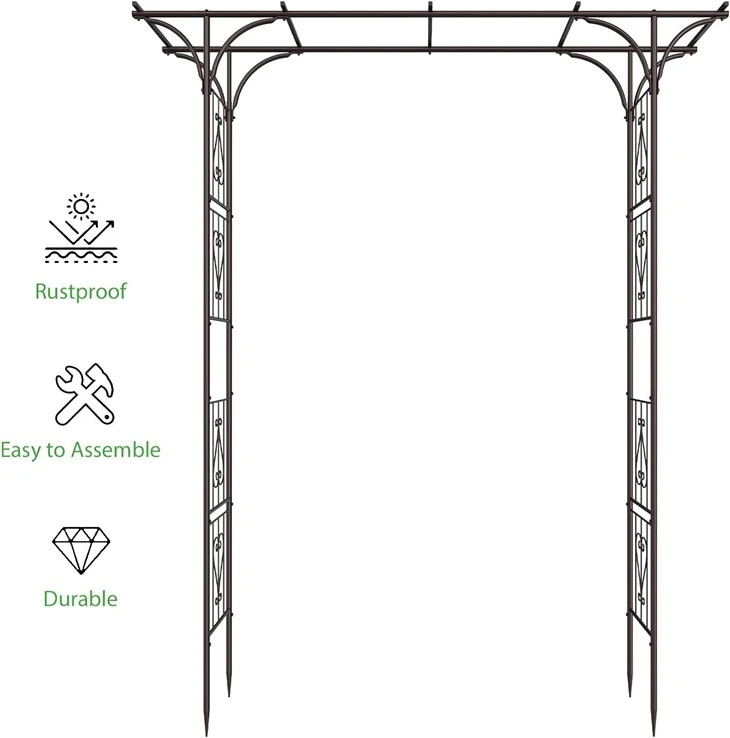 Metal Arch Trellis For Climbing Plants Outdoor best