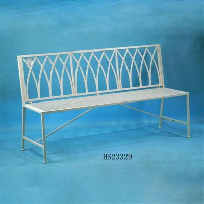 Panca da giardino in metallo a 3 posti